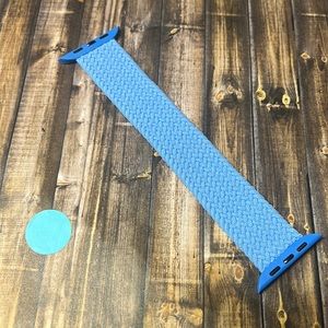 5for$10 Braided 42mm/44mm Apple watch bands Sky Blue Woven Stretch S